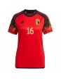 Belgien Thorgan Hazard #16 Replika Hemmakläder Dam VM 2022 Kortärmad